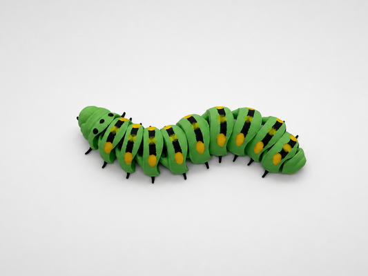 Articulated Green Caterpillar