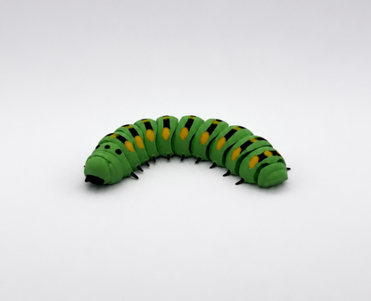 Articulated Green Caterpillar